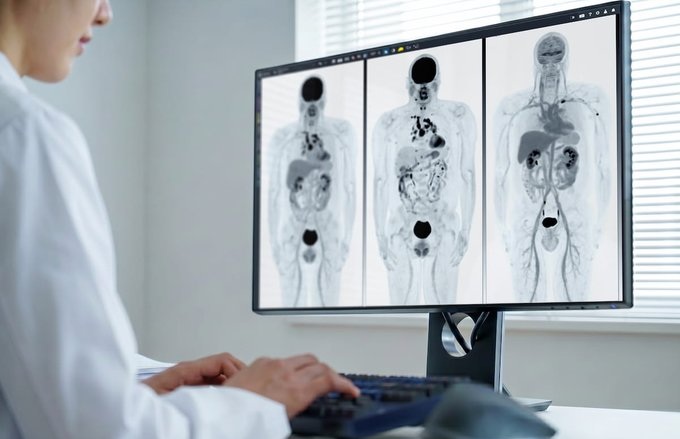 Image: MIM KineticID is 510(k)-pending software for dynamic PET imaging and kinetic modeling, enabling time-based radiotracer analysis for clinical and research decisions (Photo courtesy of GE Healthcare)